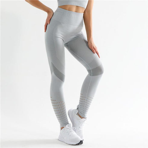 Seamless High Waist Stretch Thin Body Exercise Yoga  Leggings